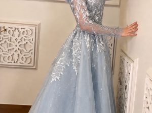 فستان عروسة شبكة ( ملكة)